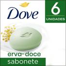 Sabonete Dove Erva-Doce e Camomila 6 Unidades 90g