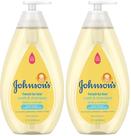 Sabonete e shampoo para bebês Johnson's da cabeça aos pés sem lágrimas 800 ml x2