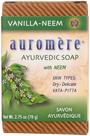 Sabonete em barra Auromere Vanilla Neem 80ml Ecológico Vegan
