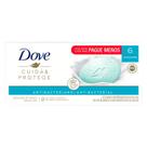 Sabonete Em Barra Dove Cuida E Protege - 6 Unidades 90g Sabonete Em Barra Dove Cuida E Protege - 6 Unidades 90g