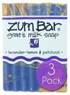 Sabonete em barra Indigo Wild Zum Goat's Milk 90 ml de lavanda, limão e patchouli (pacote com 3)