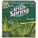 Sabonete em Barra Irish Spring Aloe 106 g Pacote com 20 Unidades