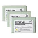 Sabonete em barra MARLOWE. Nº 108:200 g de esfoliação leve (3 barras)