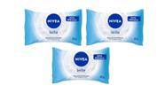Sabonete Em Barra Nivea 85g Limpeza Suave Banho Kit com 3 sabonetes