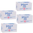 Sabonete em Barra para Bebê Johnson & Johnson Branco 100g Pacote com 4