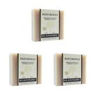 Sabonete em barra Plantlife Patchouli, pacote com 3 unidades, 120 ml, hidratante