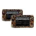 Sabonete em barra Sheanefit Raw African Black 443 ml (pacote com 2)