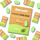 Sabonete espumante para mãos reabastece flowcheer, pacote com 12 unidades de 2,8 L Sabonete espumante para mãos reabastece flowcheer, pacote com 12 unidades de 2,8 L