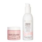 Sabonete facial cremoso de colágeno Skincare Pacifica Beauty e creme facial de recuperação noturna