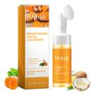 Sabonete facial de cúrcuma HOYGI com pincel, limpador espumante de 100 ml
