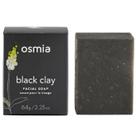Sabonete facial em barra Osmia Natural Black Clay Clean Beauty 64g