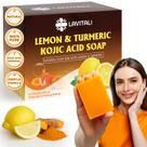 Sabonete LaVitali, limão, açafrão, ácido kójico 100% natural, 6 barras Sabonete LaVitali, limão, açafrão, ácido kójico 100% natural, 6 barras