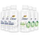 Sabonete líquido Dove Travel Size Variety, pacote com 6 unidades, 90 ml de pepino e chá