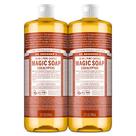 Sabonete líquido Dr. Bronner's Magic Soap Eucalyptus 946mL, pacote com 2