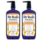 Sabonete líquido Dr. Teal's Glow & Radiance com sal de Epsom puro 720 ml