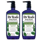 Sabonete líquido Dr. Teal's Relax & Relief com eucalipto e hortelã 720 ml (pacote com 2)