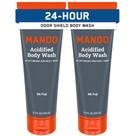 Sabonete líquido Mando Odor Shield 24 Hour Control 250 ml, pacote com 2