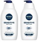 Sabonete líquido Nivea Men Sensitive com extrato de bambu 900 ml (pacote com 2)