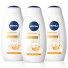 Sabonete líquido Nivea White Peach and Jasmine 600 ml (pacote com 3)