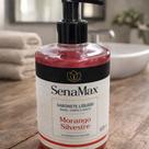Sabonete Liquido Para Mãos, Corpo E Rosto De Morango Silvestre 500mL - Vermelho