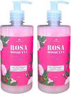 SABONETE LIQUIDO ROSA MOSQUETA 500ml DEMAZON 2un