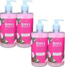 SABONETE LIQUIDO ROSA MOSQUETA 500ml DEMAZON 4un