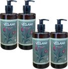 SABONETE LIQUIDO VEGANO ALMISCAR 500ml DEMAZON 4un