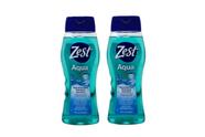Sabonete líquido Zest Aqua 532ml, pacote com 2