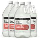 Sabonete para mãos Clean Revolution Liquid Gel Silky Rich 3,8 L, pacote com 4