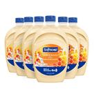 Sabonete para mãos, sabonete macio, leite e mel, refil de 1,5 L (caixa com 6)