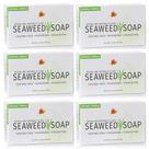Sabonete Reviva Seaweed, pacote com 6 barras de esfoliação facial orgânica de 133 ml