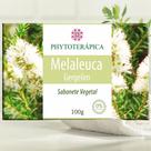 Sabonete Vegetal Melaleuca e Gergelim sólido óleo essencial 100g Phytoterápica