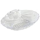 Saboneteira Cristal Em Formato De Concha Transparente
