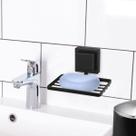 Saboneteira De Parede Banheiro Lavabo Box Espelho Porta Sabonete Adesivo 3m