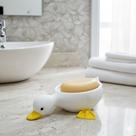Saboneteira De Pato com Recuo de Água Divertida e Funcional