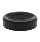 Saboneteira de Pia de Acrílico Redondo Preto Bagno 10,5CM DE Ø