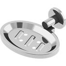 Saboneteira Delta Inox 10 Cm X 8 Cm X 4 Cm Fixação Dupla Para Banheiro E Lavabo