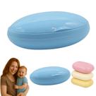 Saboneteira Infantil Bebê e Mamãe Azul Porta Sabonete Oferta