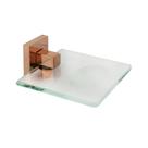 Saboneteira Inox Square SQ12420 Ducon Metais Rosa/Rose Gold