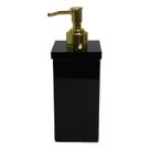 Saboneteira Líquida Clean Decor ABS Gold Preto