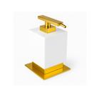 Saboneteira Liquida De Balcao Be Gold/branco - Zen Desing