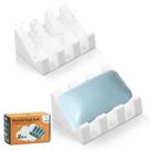 Saboneteira MRBULLOCK Silicone Self-Drening Waterfall (branca)