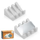 Saboneteira MRBULLOCK Silicone Self-Drening Waterfall Light Grey