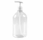 Saboneteira Plástica Transparente com Válvula Pump 500ML Santa Clara