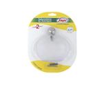 Saboneteira Samba Cromado e Branco - Parafuso e Bucha inclusos - japi Saboneteira Samba Cromado e Branco - Parafuso e Bucha inclusos - japi