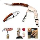 Saca-rolhas Abridor de Vinho Garrafas Profissional Manual Aço Inox Manual 2 Estágios Lorben