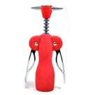 Saca rolhas abridor de vinhos luxo de metal 18cm
