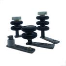 Sacada Conjunto De Roldana Painel Landy Inox Para Sacada