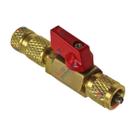 Sacador e instalador importado com haste longa válvula Schrader R134A stand bore com rosca 1/2 femea x 7/16 macho sem vazar o gás