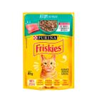 Sachê Friskies Atum ao Molho 85g Purina - Caixa Fechada com 15 Unidades - Alimento Úmido para Gatos Adultos